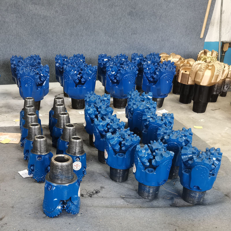 117 mm rodante de rodillo de molino con perforación con tres dientes de carburo cónico y sello de goma